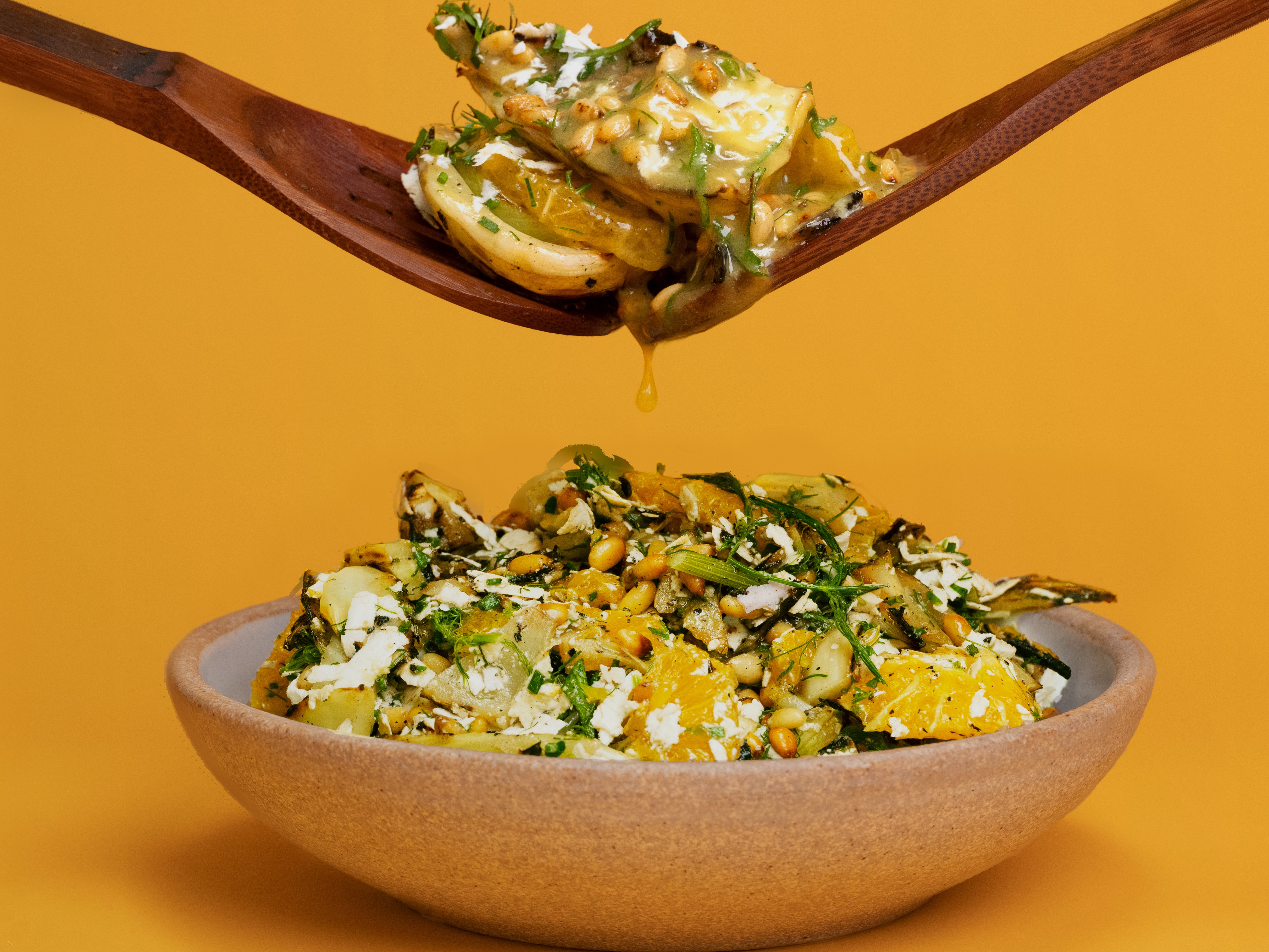 Grilled Fennel Salad With Preserved Lemon Dressing