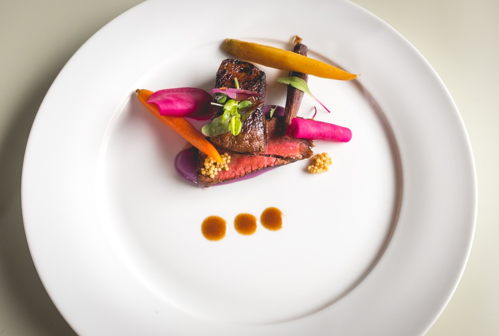 73 Hours, pickled beets, pickled Mustard seeds, Butter honey glazed