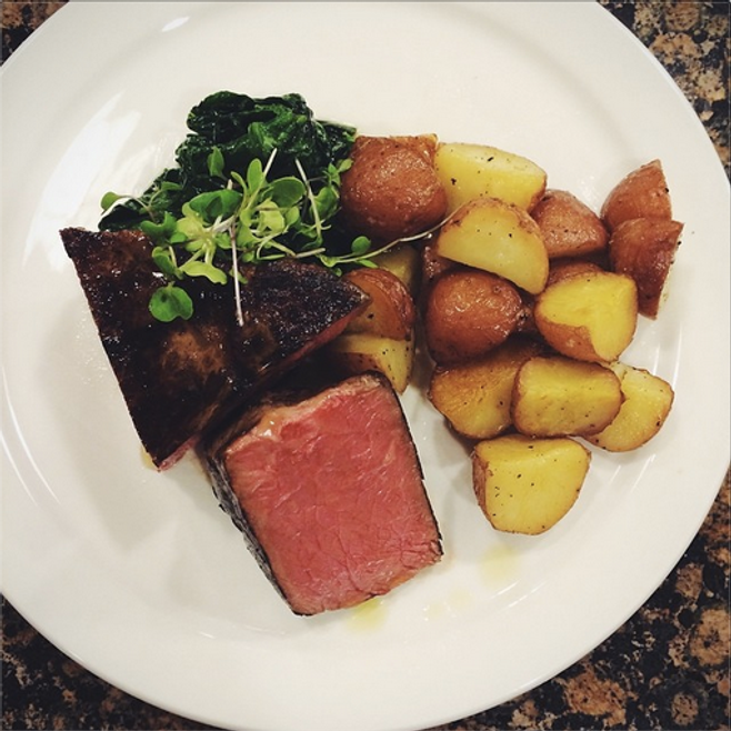 Coffee Butter Strip Steak Photo by Elizabeth ChefSteps