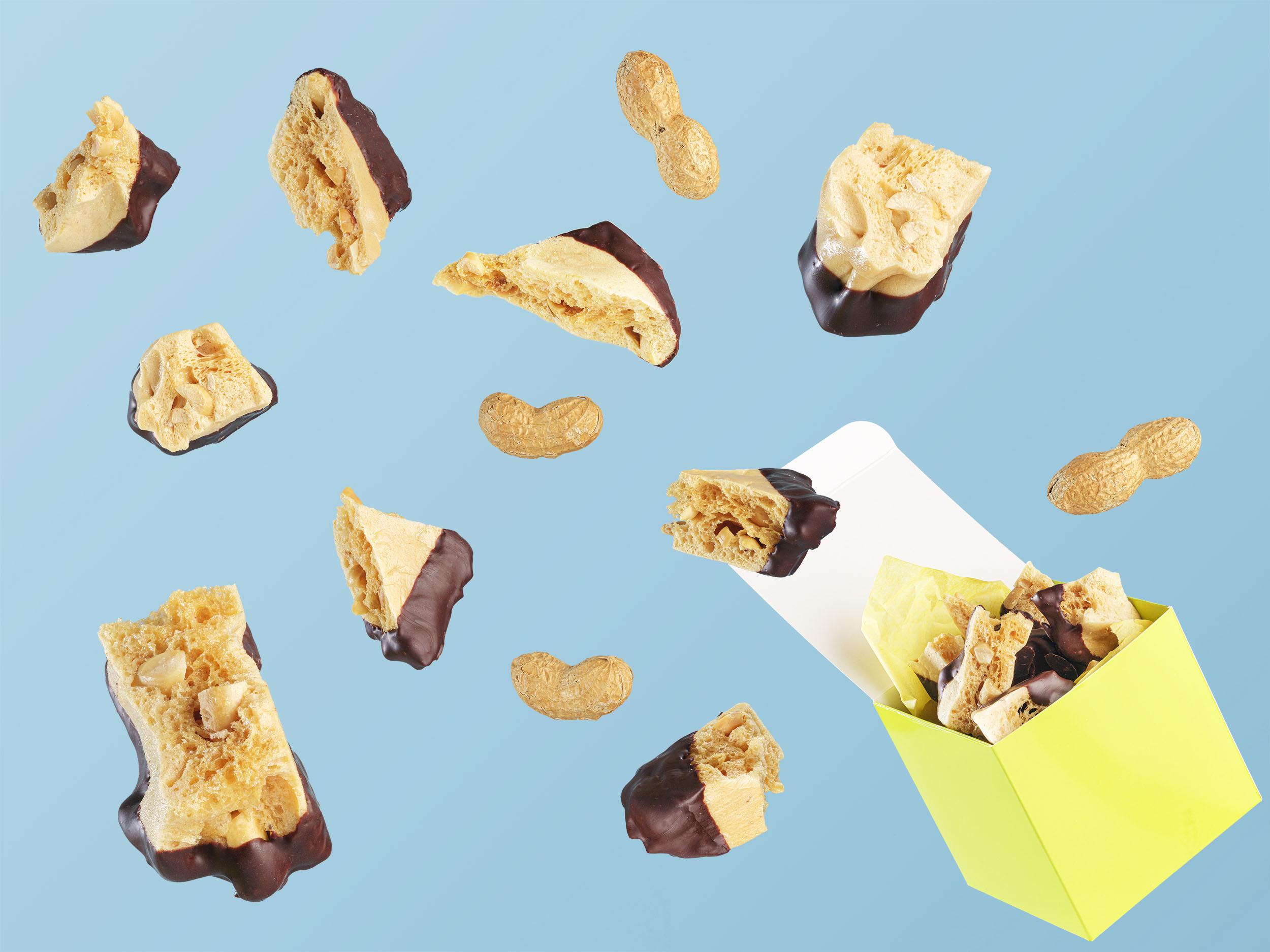 Aerated Peanut Butter Brittle