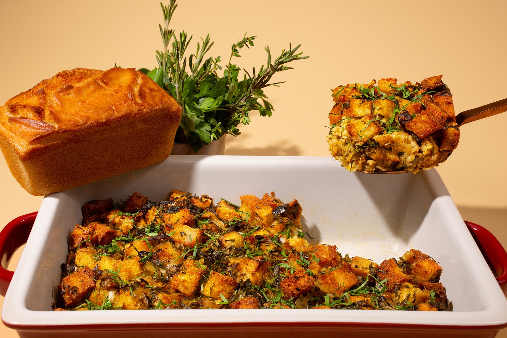 Vegan Blender Bread Stuffing