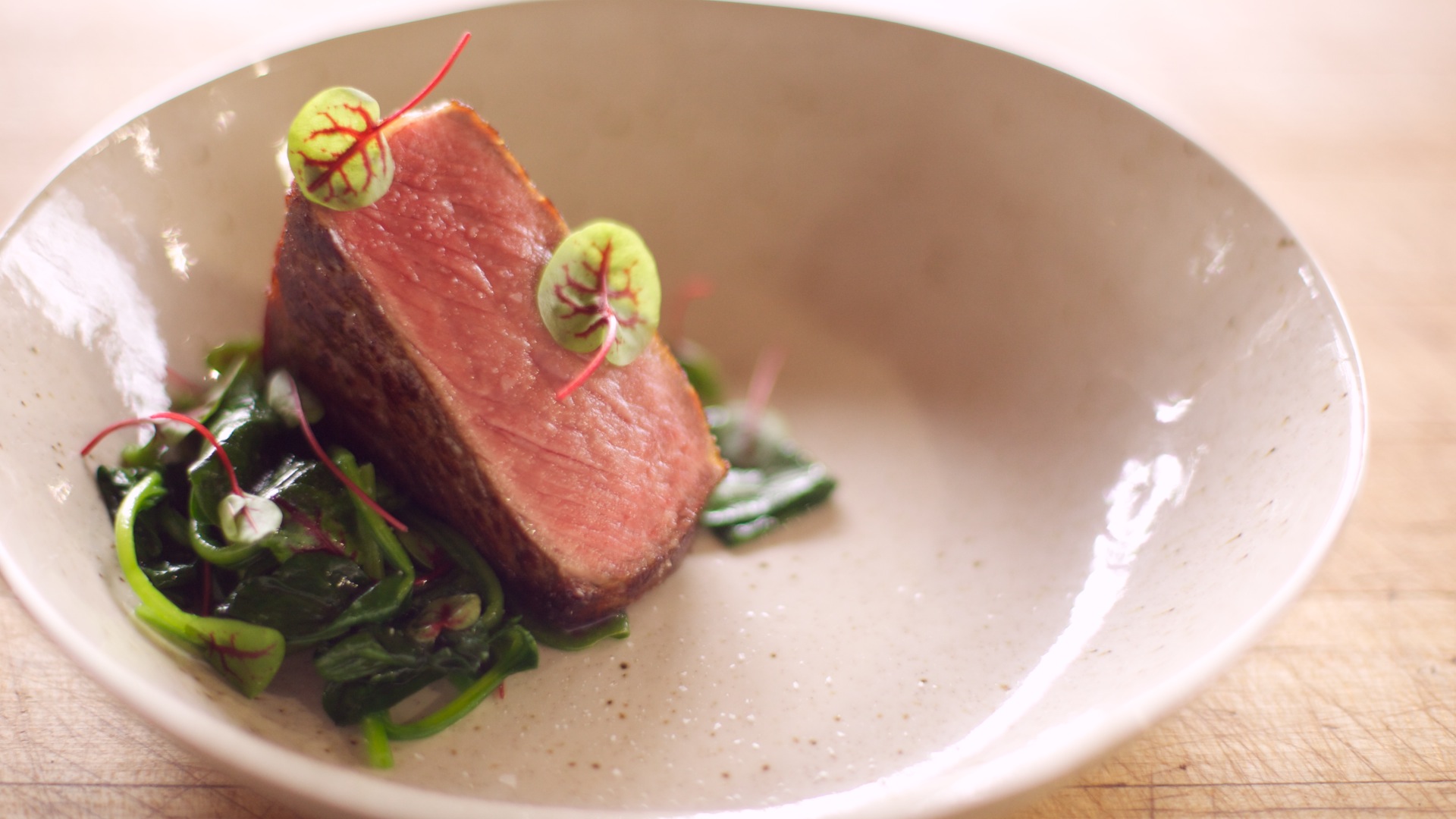 Coffee Butter Steak and Spinach Sous Vide Recipe ChefSteps