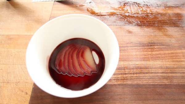 Red Wine Poached Pear