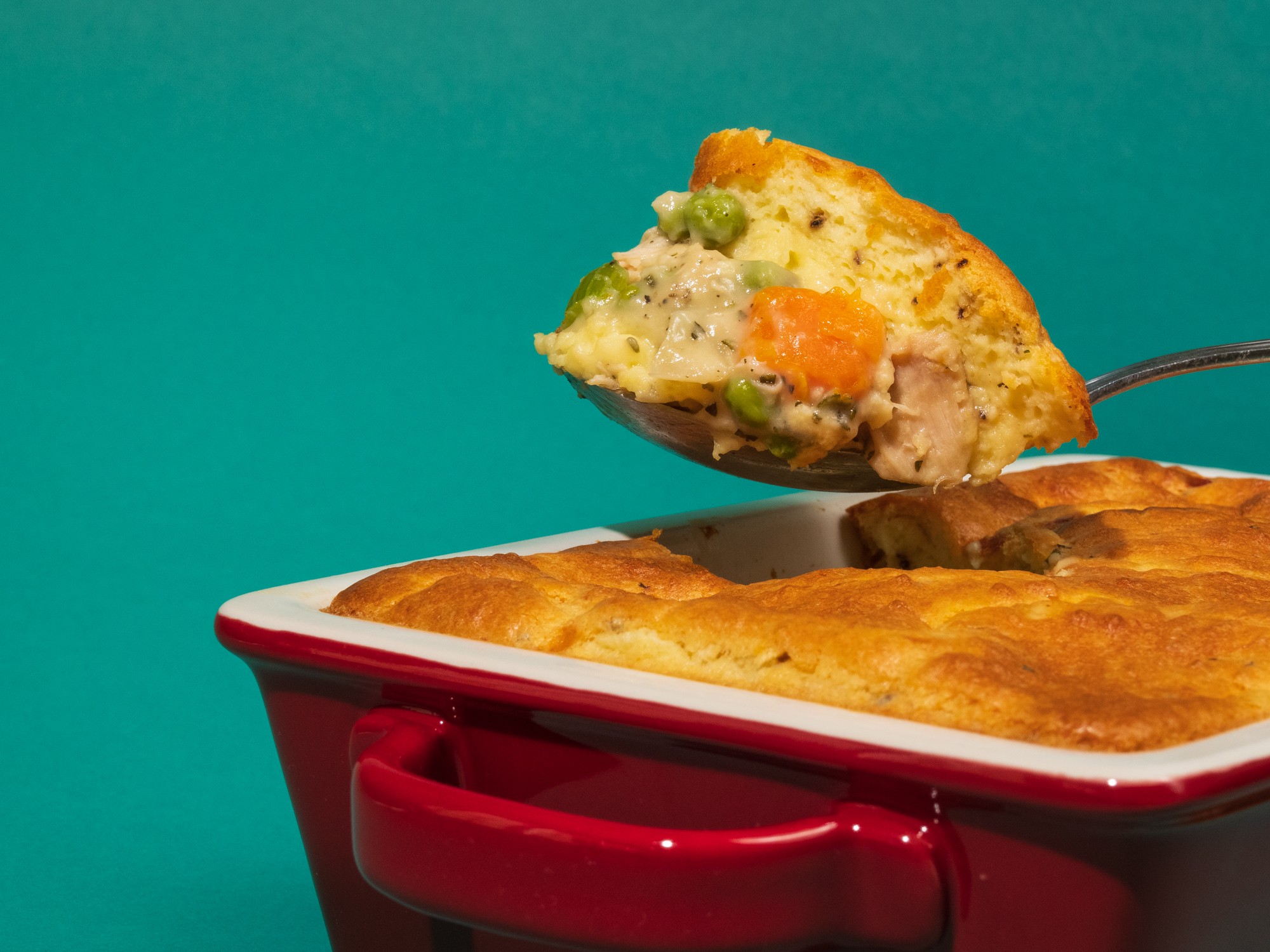 Leftover Thanksgiving Turkey Popped Pot Pie